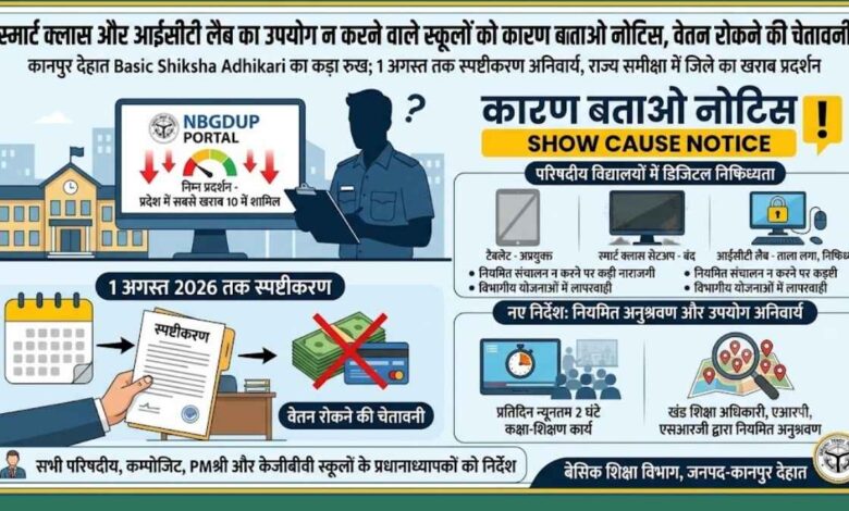 Kanpur Dehat BSA Ashish Kumar Pandey Smart Class Notice