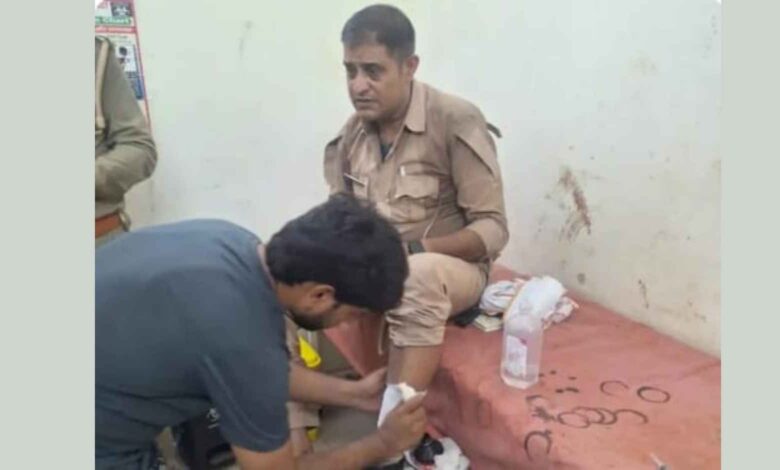 कानपुर देहात पुलिस टीम पर हमला जांच स्थल रूरा