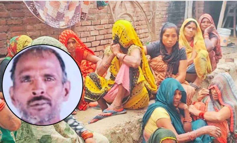 कानपुर देहात के रूरा क्षेत्र में हादसे के बाद जांच करती पुलिस टीम