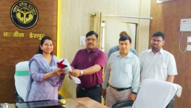 Photo of कानपुर देहात: डेरापुर तहसील में नवागंतुक उप जिलाधिकारी सुप्रिया गुप्ता ने संभाला कार्यभार