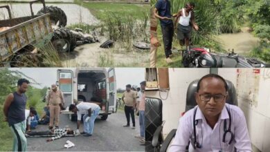 Photo of कानपुर देहात रसूलाबाद में भीषण सड़क हादसा दो युवकों की मौके पर मौत ट्रैक्टर खड्ड में पलटा