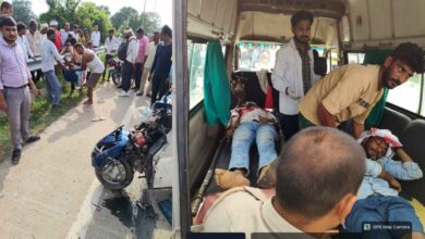 Photo of कानपुर देहात: सिकंदरा में तेज रप्तार ट्रैक्टर की टक्कर से स्कूटी सवार एक युवक की मौत,दो की हालत नाजुक
