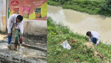 Photo of कानपुर देहात: आईआईटी कानपुर की टीम ने लिए मिट्टी तथा पानी के 47 नमूने