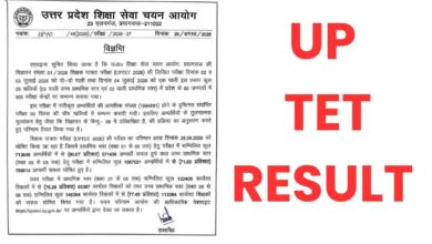 Photo of यूपीटीईटी 2026 का रिजल्ट घोषित: प्राथमिक में 80% तो उच्च प्राथमिक में 71.85% पास, नॉर्मलाइजेशन से बना परिणाम