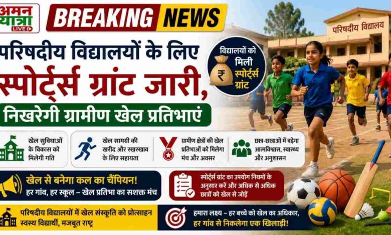 परिषदीय विद्यालयों के लिए स्पोर्ट्स ग्रांट जारी, निखरेगी ग्रामीण खेल प्रतिभाएं 1 website formate