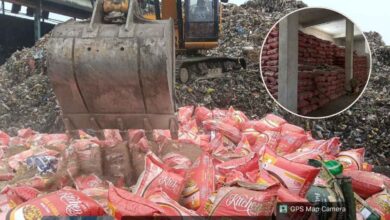 Photo of कानपुर: 33 लाख का 36 हजार किलो जहरीला चना बुलडोजर से नष्ट, लैब जांच में मिला था कैंसरकारी खतरनाक केमिकल