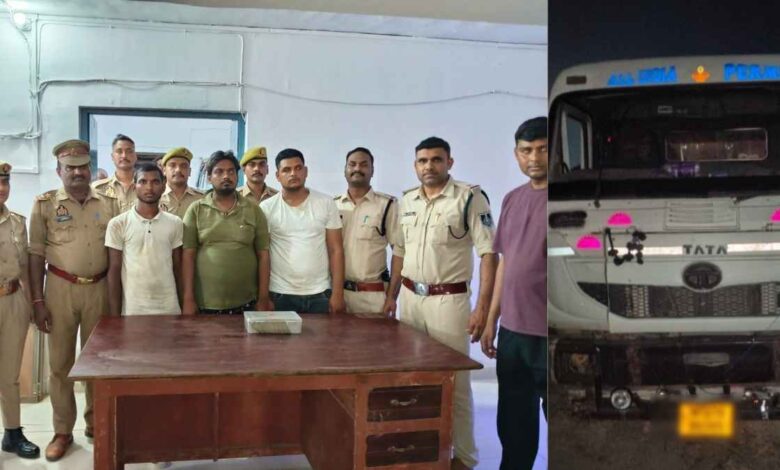कानपुर देहात चोरी की शक्कर बेचने वाला गिरोह अरेस्ट