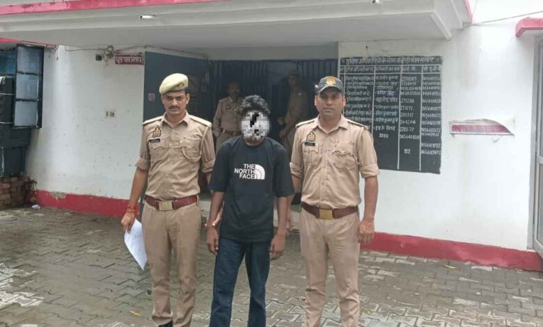 मंगलपुर पुलिस की गिरफ्त में आरोपी शेरा उर्फ शिव