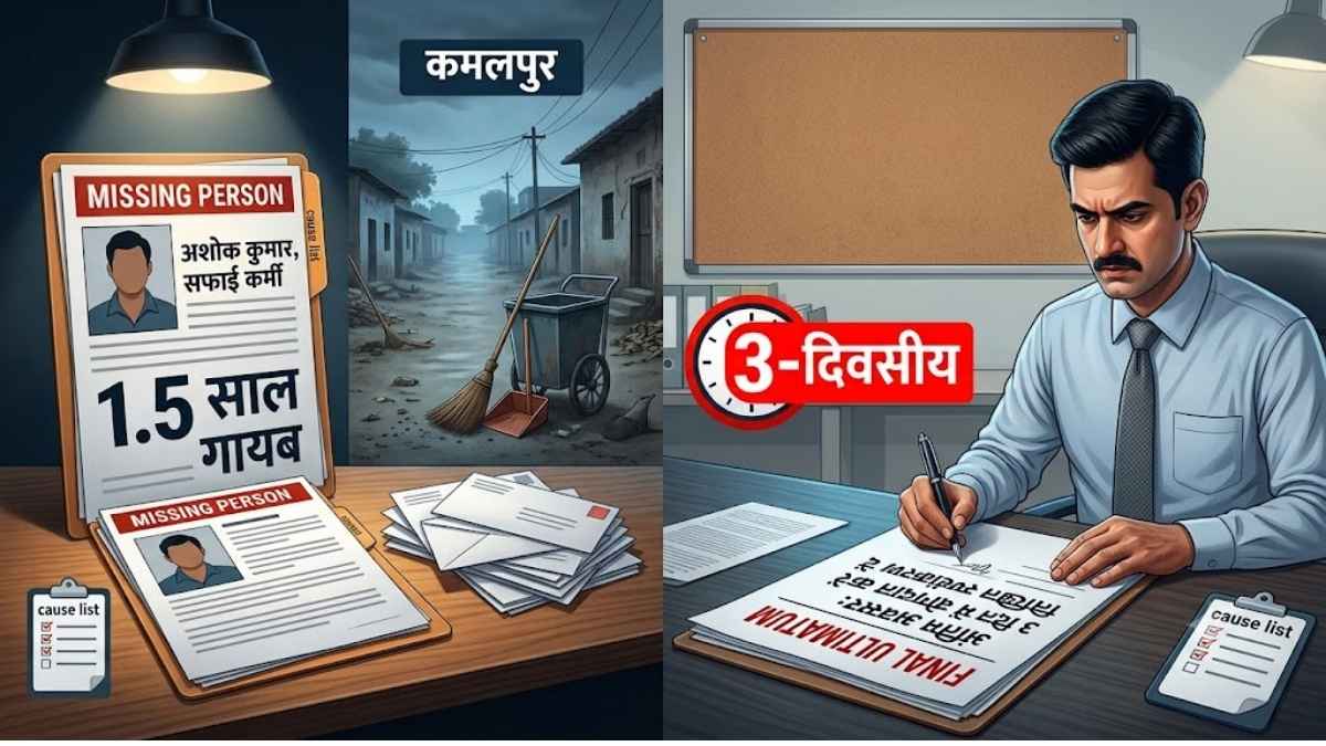 कानपुर देहात सफाई कर्मी को अंतिम नोटिस