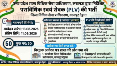 कानपुर देहात में 50 पदों पर निकली भर्ती, पराविधिक स्वयं सेवक बनने का शानदार मौका 45 Photo of कानपुर देहात में 50 पदों पर निकली भर्ती, पराविधिक स्वयं सेवक बनने का शानदार मौका