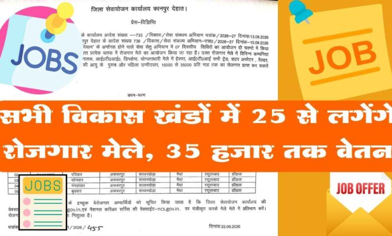 kanpur dehat rojgar mela