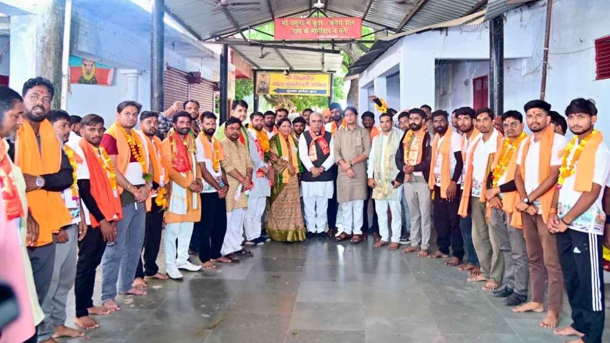 कानपुर देहात में वाराणसी से वडनगर यात्रा का स्वागत
