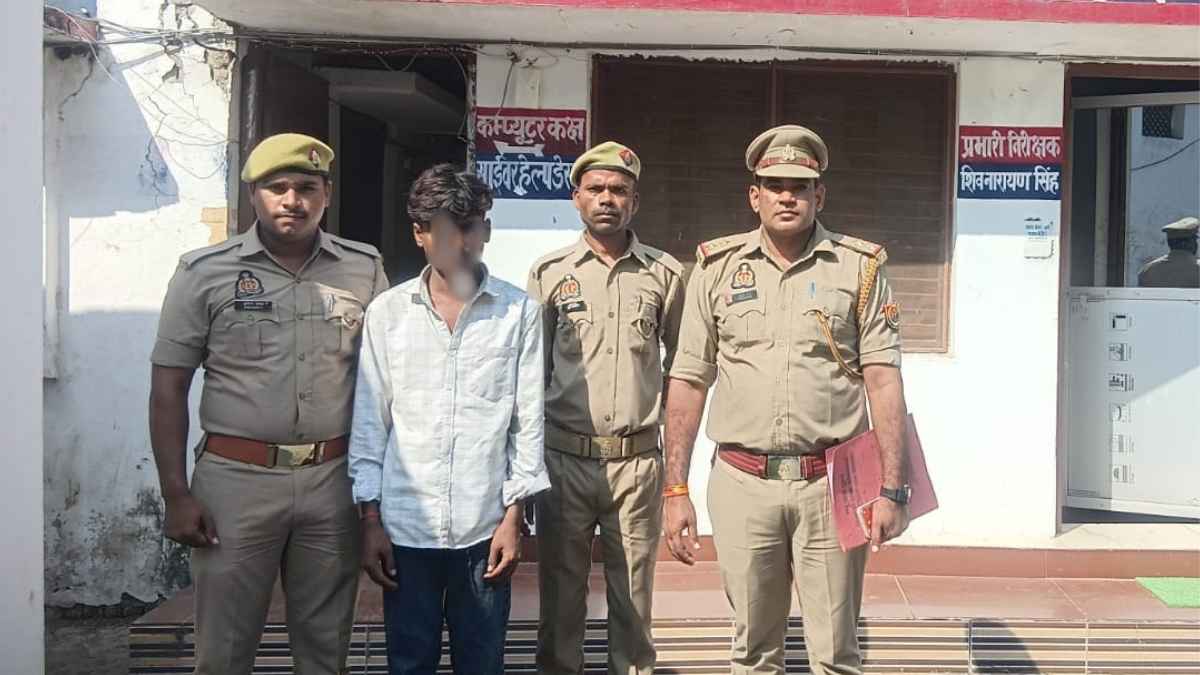 कानपुर देहात रसूलाबाद पुलिस द्वारा चोरी का आरोपी गिरफ्तार