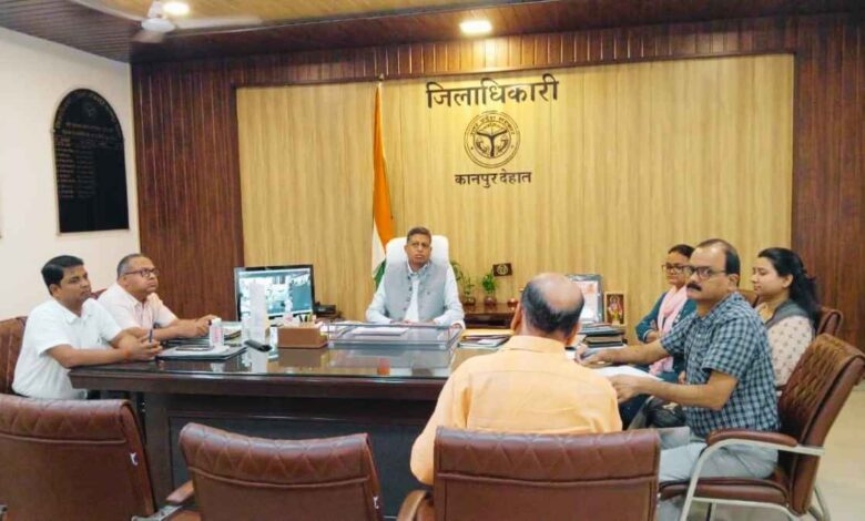 Kanpur Dehat DM Jansunwai conducted by DM Kapil Singh at Collectorate.
