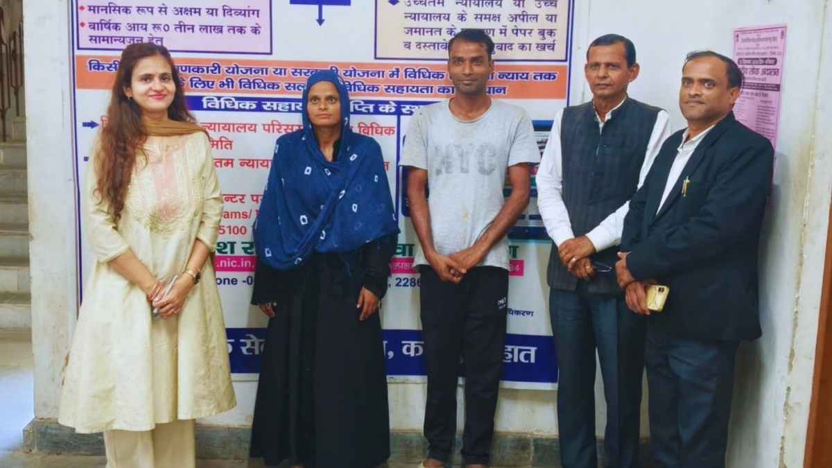 कानपुर देहात मध्यस्थता केंद्र में सुलह समझौता